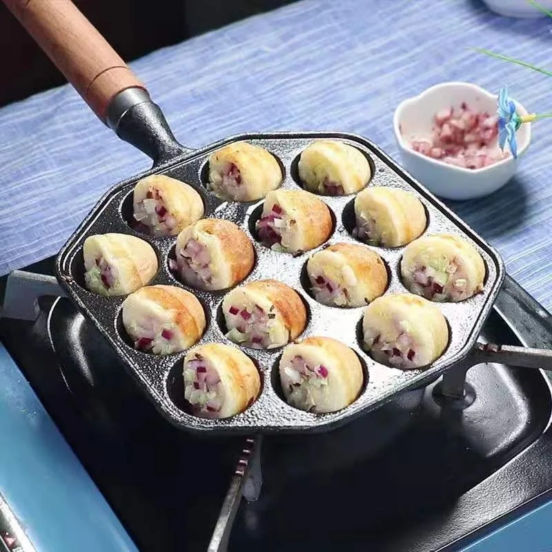 Baking Takoyaki Pan 14 Holes G - Cast Iron Corn recension och pris