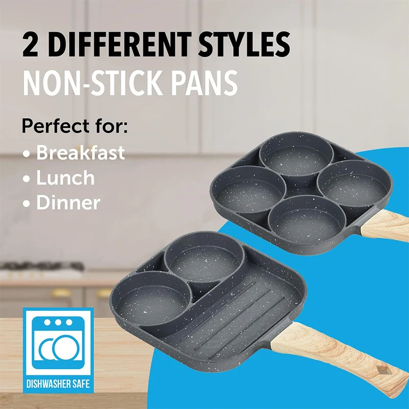 Pancake Egg Frying Pan 4 Cups  - Mini Pancake Griddle recension och pris