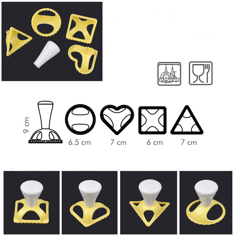 Aomily 4pcs/Set DIY 3D Dumplin - Dumpling Press Set recension och pris